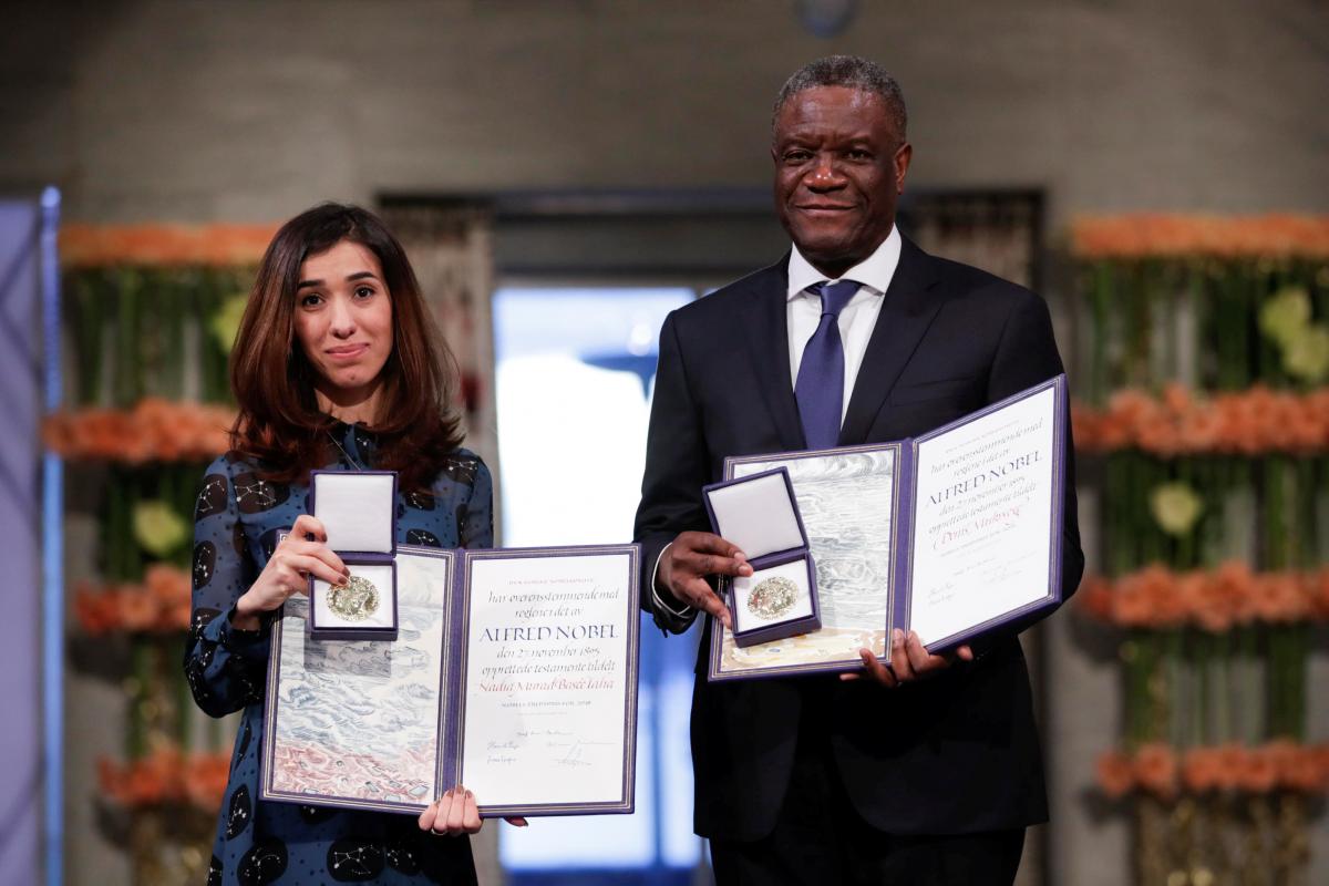 Муквеге і Мурад отримали цю нагороду за боротьбу з використанням сексуального насильства в якості зброї під час воєн і військових конфліктів